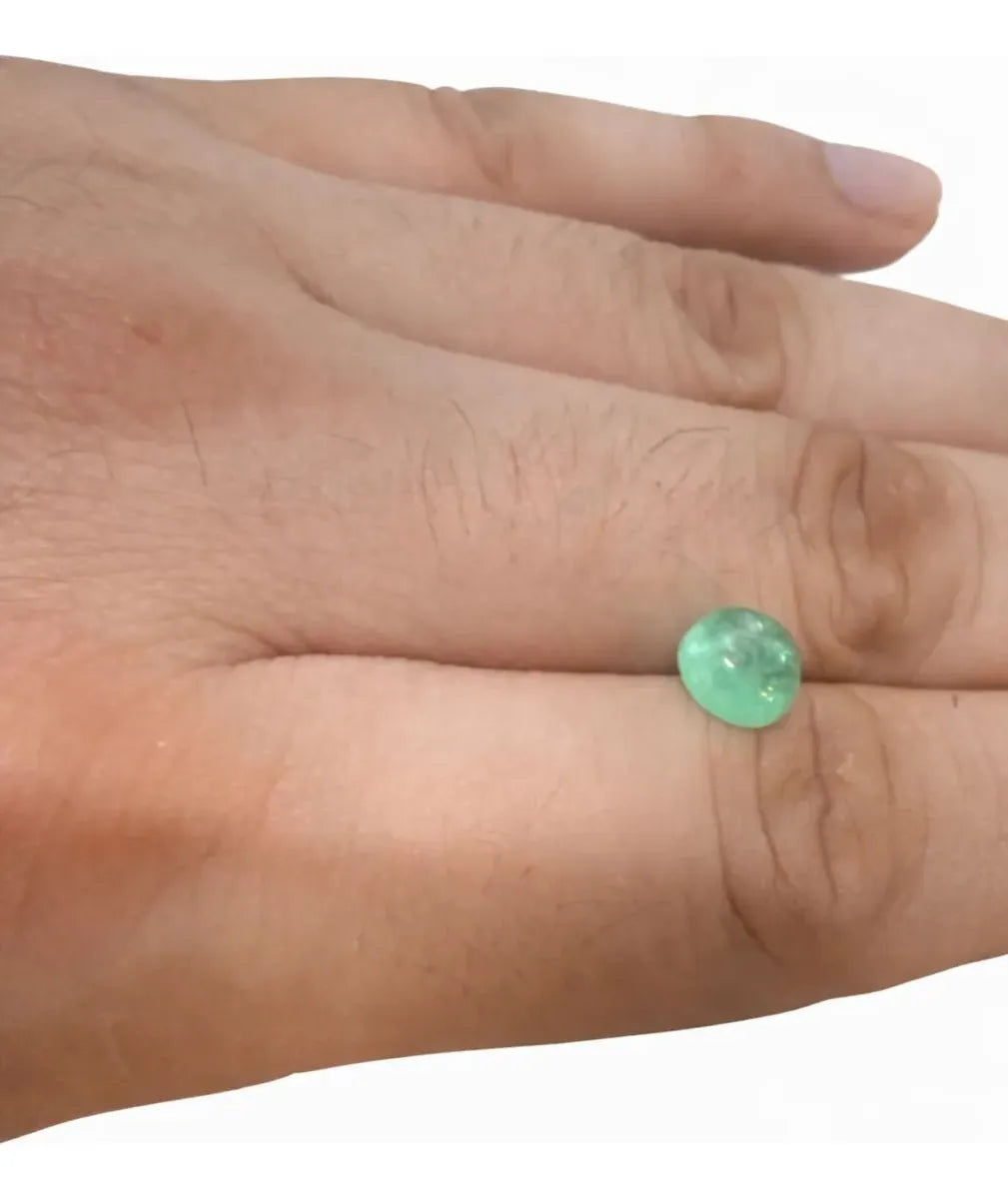 Esmeralda Natural Ojo De Gato Auténtica. Inversión O Joyería