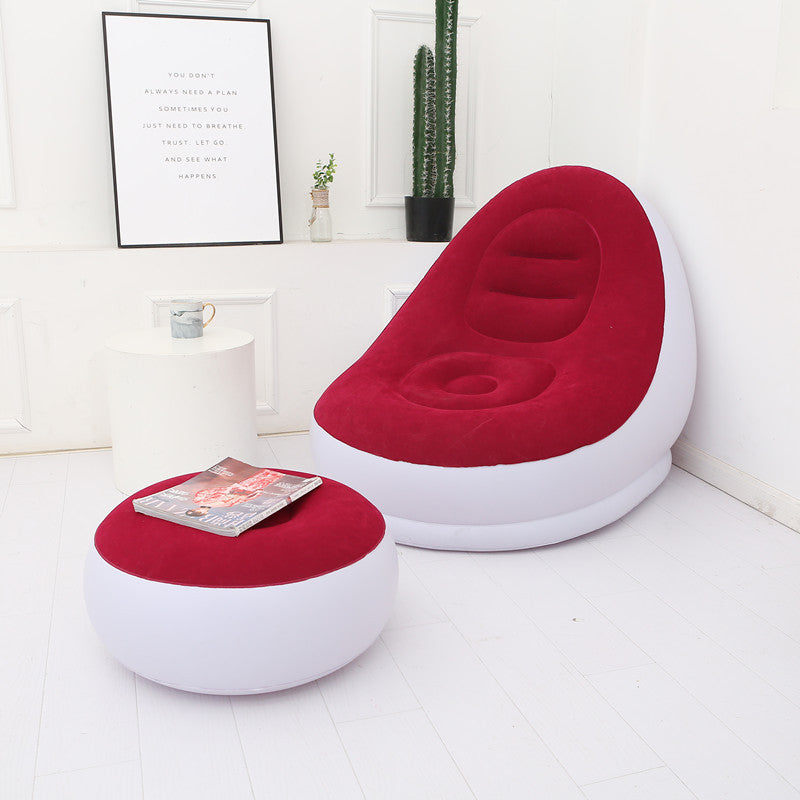 Sofá inflable reposa pies