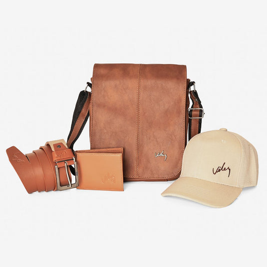Kit Gorra Carriel 27 cm Correa Billetera