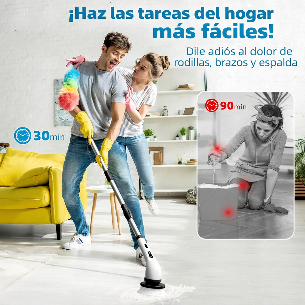 Cepillo de Limpieza Eléctrico 9 en 1