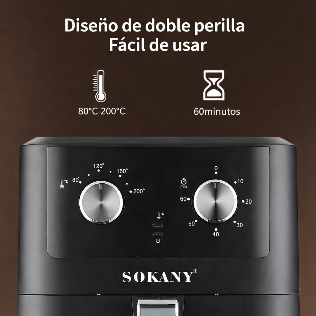 Freidora de Aire Inteligente 8L Manual